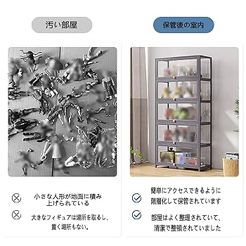 Amazon.co.jp: アクリルスタンド 収納ショーケース フィギュア